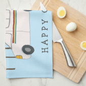 HAPPY CAMPERお洒落 motorhome RVing Forest キッチンタオル (四つ折り)