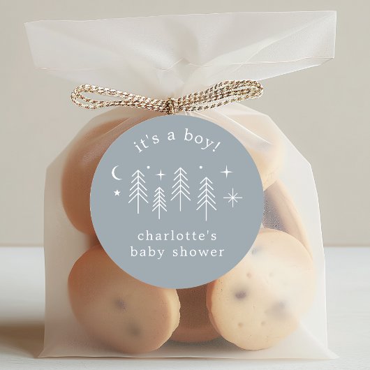 Happy Camper男の子 ラウンドシール