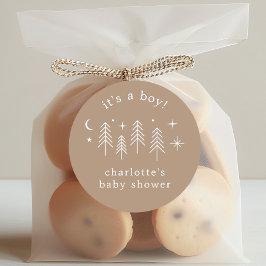 Happy Camper男の子 ラウンドシール