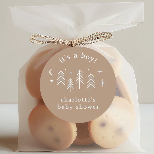 Happy Camper男の子 ラウンドシール