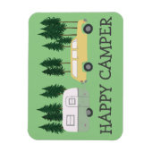 HAPPY CAMPER お洒落 Trailer RVing Motorhome マグネット (縦)
