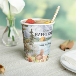Happy Camper | キャンプの誕生日ペーパーカップ 紙コップ