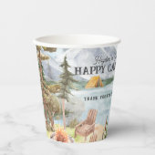 Happy Camper | キャンプの誕生日ペーパーカップ 紙コップ (正面)