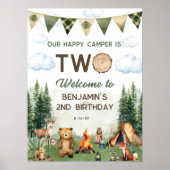 Happy Camper 2nd Birthday 18x24ウェルカムポスター ポスター (正面)