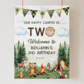 Happy Camper 2nd Birthday 18x24ウェルカムポスター ポスター