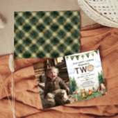 Happy Camper 2nd Birthday Photo 招待状