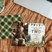 Happy Camper 2nd Birthday Photo 招待状