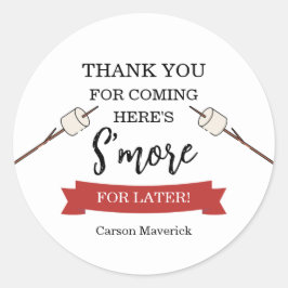 Happy Camper Adventure Birthday ラウンドシール