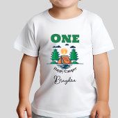 Happy Camper Bodysuit Kids 1st Birthday Party ベビーボディスーツ