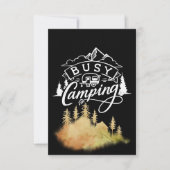 Happy Camper Busy Camping サンキューカード (正面)