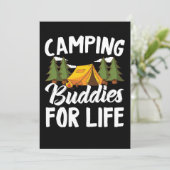Happy Camper Camping Buddies For Life サンキューカード (スタンド正面)