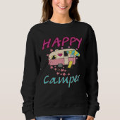 Happy Camper Camping  Couple Camp Vacation スウェットシャツ (正面)