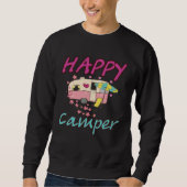 Happy Camper Camping  Couple Camp Vacation スウェットシャツ (正面)