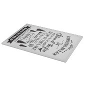 Happy Camper Camping Rules カッティングボード (角)