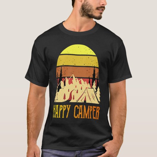 Happy Camper  Camping Tシャツ (正面)