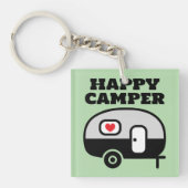 Happy Camper cute keychain for RV mobile home キーホルダー (正面)