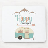 Happy Camper Cute Retro RV マウスパッド (正面)