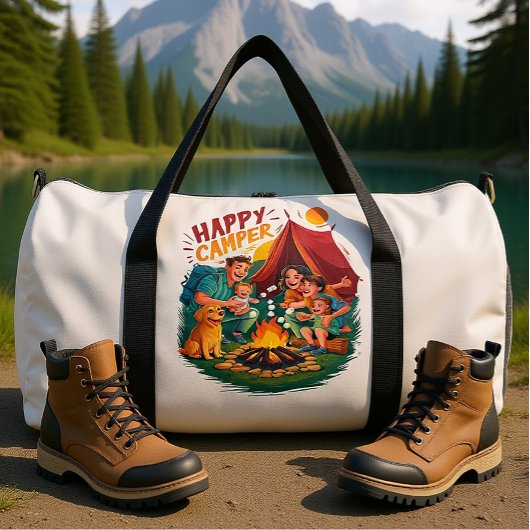 Happy Camper Family Fun Time ダッフルバッグ
