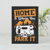 Happy Camper Home Is Where You Park It サンキューカード (スタンド正面)