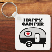 Happy Camper keychain for RV trailer home キーホルダー (正面)