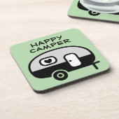 Happy Camper plastic coaster for trailer home コースター (左側)