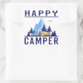 Happy Camper Stickers スクエアシール (バッグ)