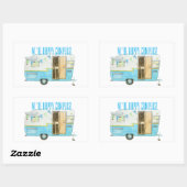Happy Camper Stickers 長方形シール (シート)