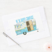 Happy Camper Stickers 長方形シール (封筒)