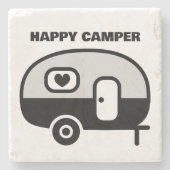 Happy Camper stone coaster ストーンコースター (正面)