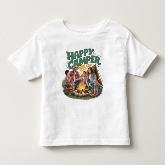 Happy Camper Toddler Tシャツ(1) トドラーTシャツ (正面)