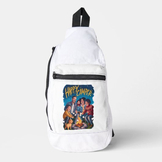 Happy Camper Toddler Tシャツ(3) スリングバッグ (正面)