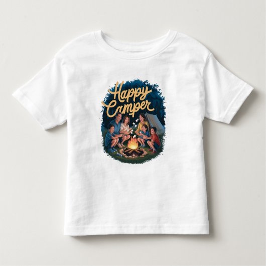 Happy Camper Toddler Tシャツ(4) トドラーTシャツ (正面)
