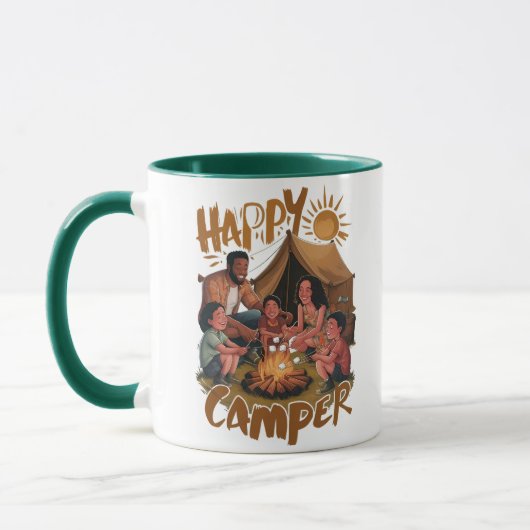 Happy Camper Toddler Tシャツ(5) マグカップ (左)