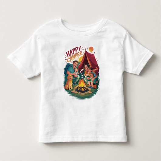 Happy Camper Toddler Tシャツ(7) トドラーTシャツ (正面)
