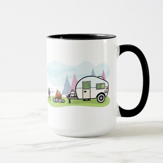 Happy Camper Trailer マグカップ (右)