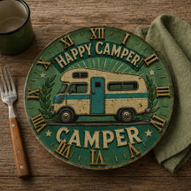 Happy Camper Trailer Gift for Outdoor Lovers