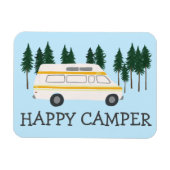 HAPPY CAMPER VANLIFE RVing Motorhome Tree マグネット (横)