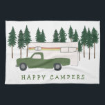 HAPPY CAMPERSトラックキャンプRVingツリーフォレスト キッチンタオル<br><div class="desc">ハッピーキャンパー！俺はRVingになりたいんだ!!お前はどうだ？この甘いトラックのキャンパータオルをチェックし、Tシャツ、マグネット、キーホルダー、枕、ステッカーなどの一致するアイテムを私の店でチェック。そしてもちろんRV、キャンパーバン、オートモービル、キャンプ物。このカスタマイズマグは名前、自分の文字、または色を変更する必要がある。私頼も嬉しいよカスタムう！もし買お前は感謝してい!Instagramで共有した写真を必ずラベルして下さい@shoshannahscribbles :)</div>