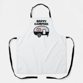 Happy Campers funny trailer home apron エプロン (正面)