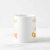 Happy Camping - fröhliches cooles Grafikdesign コーヒーマグカップ (中央)