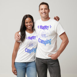 Happy Camping - fröhliches cooles GrafikdesT-Shirt Tシャツ