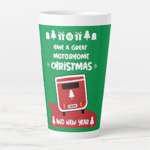 Happy Camping Motorhom Xmas       カフェラテマグ