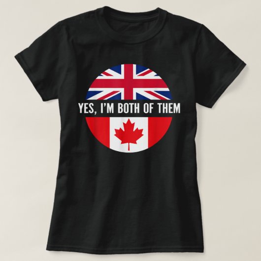Happy Canada Day BritishとCanadian Im Of T Tシャツ (デザイン正面)