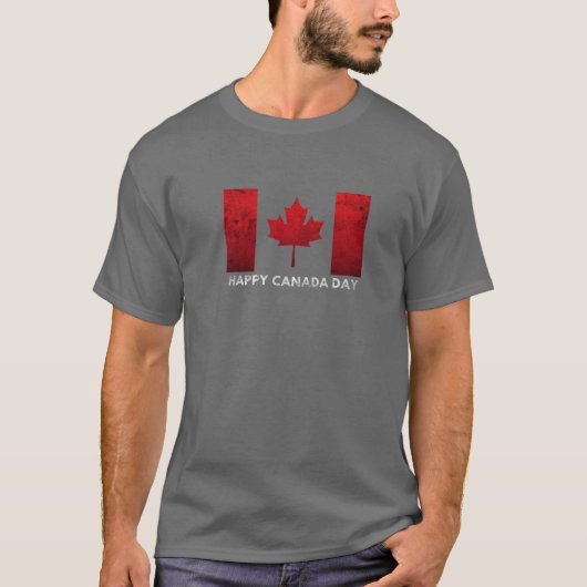 Happy Canada Day Canada Flag Proud Canadians Dad M Tシャツ (正面)