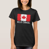 Happy Canada Day Canadian Canada Flag Maple Leaf   Tシャツ (正面)