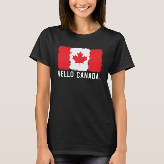 Happy Canada Day Canadian Canada Flag Maple Leaf   Tシャツ (正面)