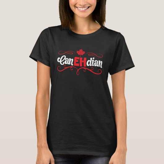 Happy Canada Day Canadian Canada Flag Maple Leaf   Tシャツ (正面)