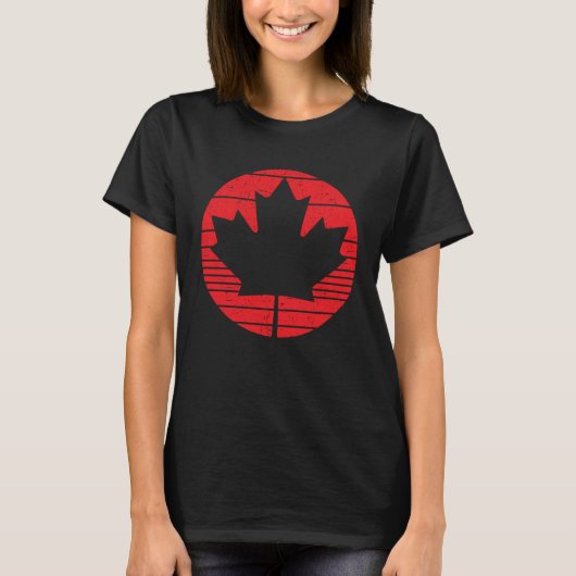 Happy Canada Day Canadian Canada Flag Maple Leaf Tシャツ (正面)