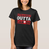 Happy Canada Day Canadian Canada Flag Maple Leaf   Tシャツ (正面)
