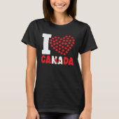 Happy Canada Day Canadian Canada Flag Maple Leaf   Tシャツ (正面)